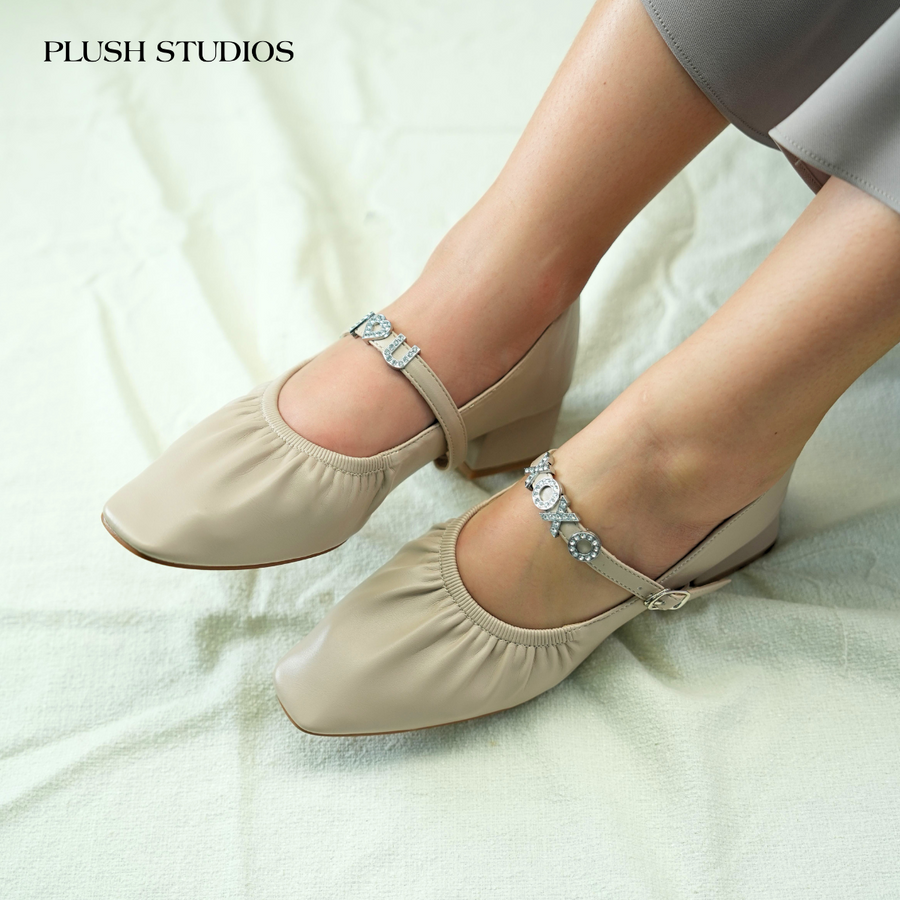 Elle Pump Shoes ballerina pump 1.5” Taupe