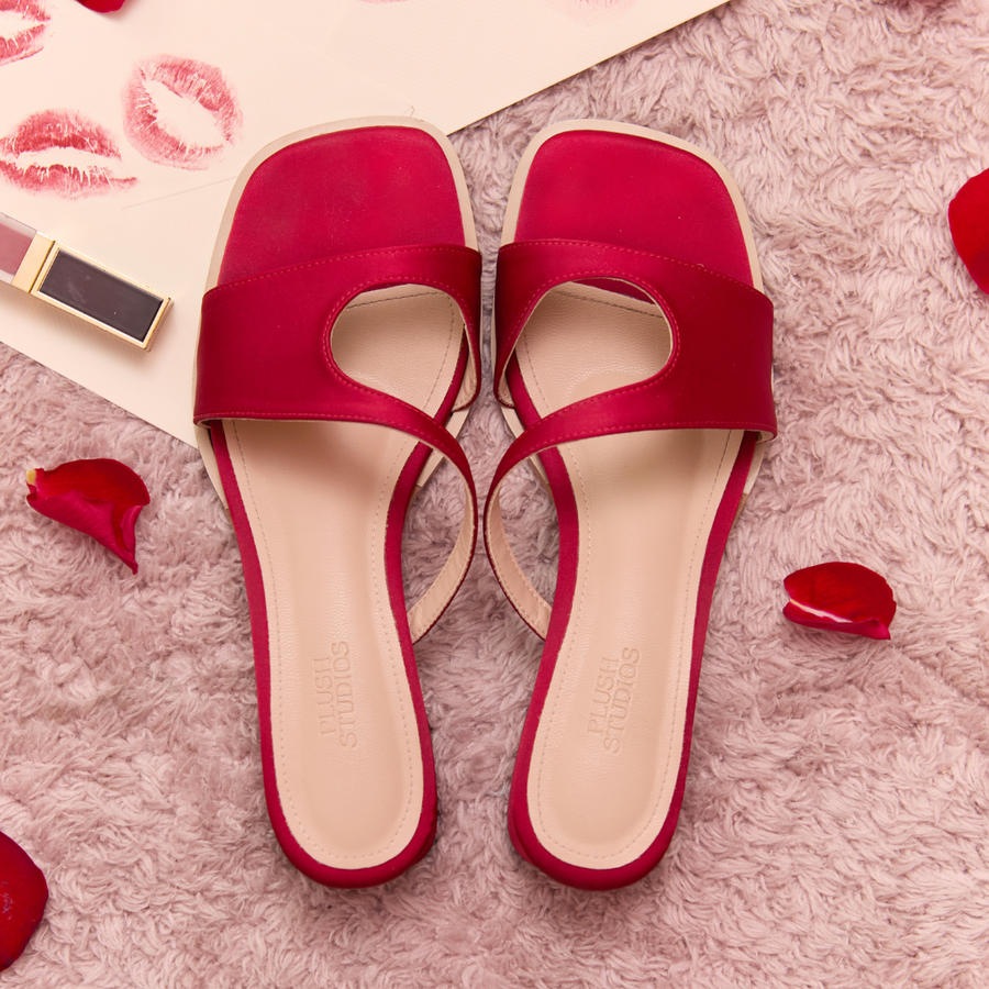 Limited Edition :  Emily Sandals Cherry Red (Pre-Order)