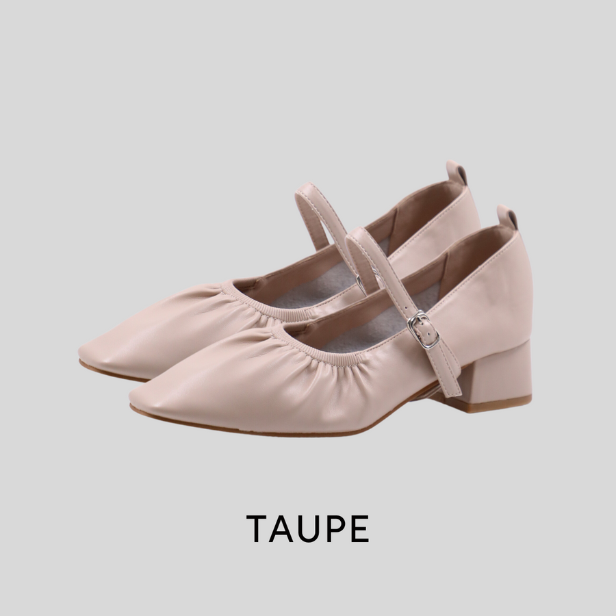 Elle Pump Shoes ballerina pump 1.5” Taupe