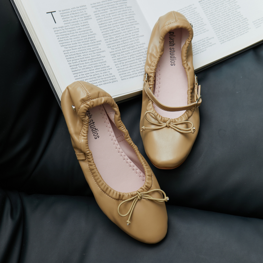 New Arrivals - Stella Ballet Flat Taupe