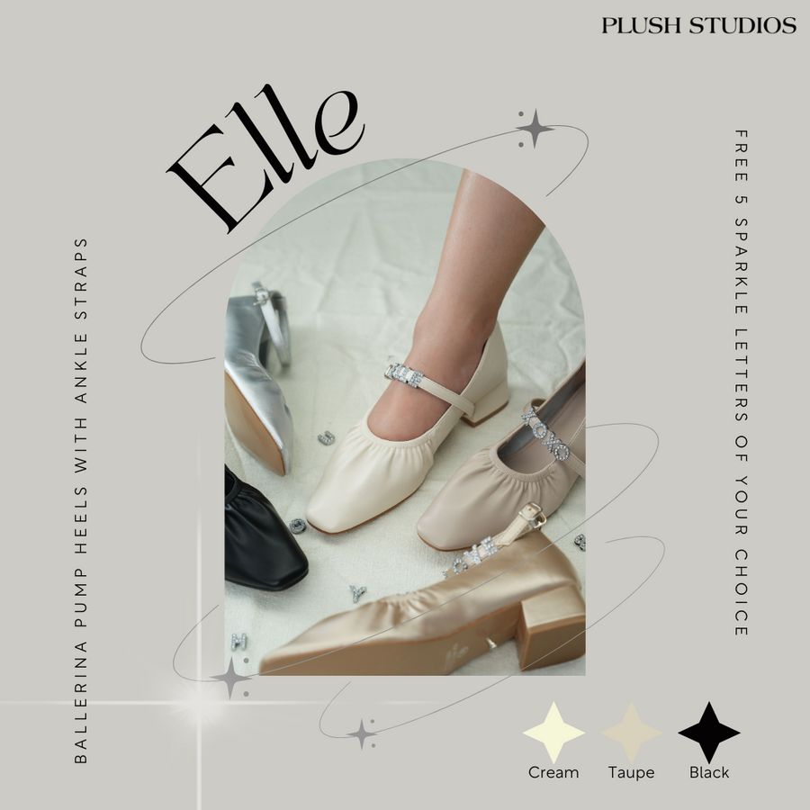 Elle Pump Shoes ballerina pump 1.5” Cream