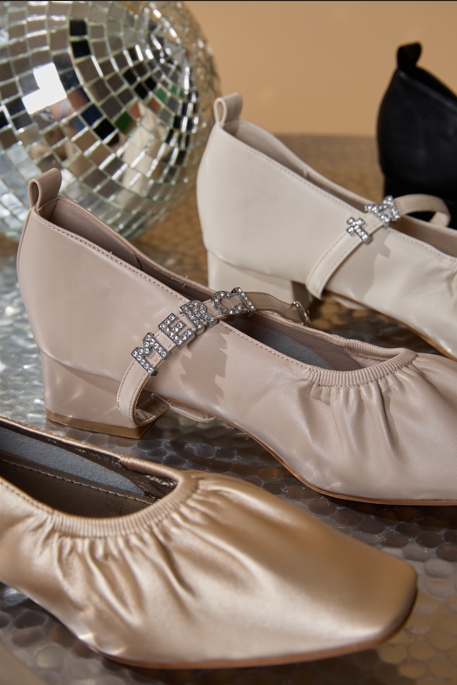 Elle Pump Shoes ballerina pump 1.5” Taupe