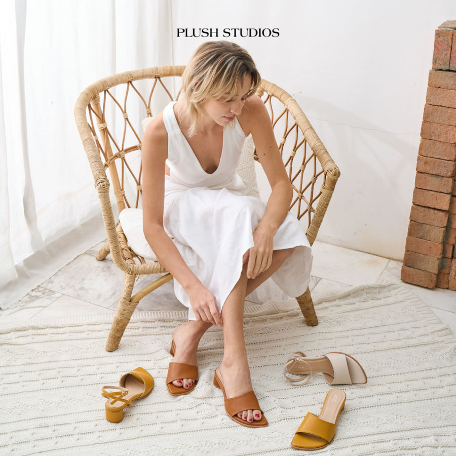 Emma Sandals Smoke White