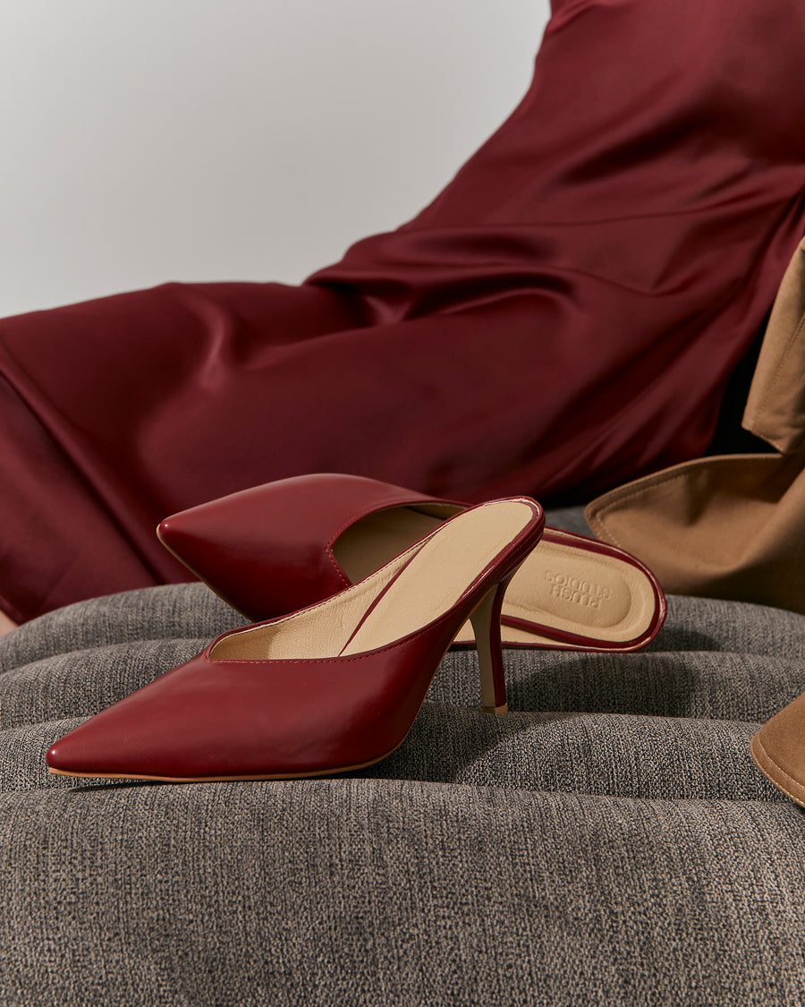 Vivian Pointy Heels- Maroon