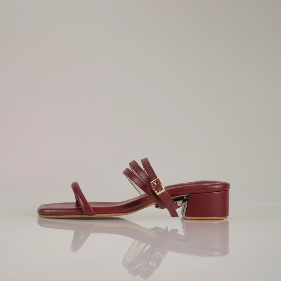 Kara Sandals Set Red Wine Plush Studios Store