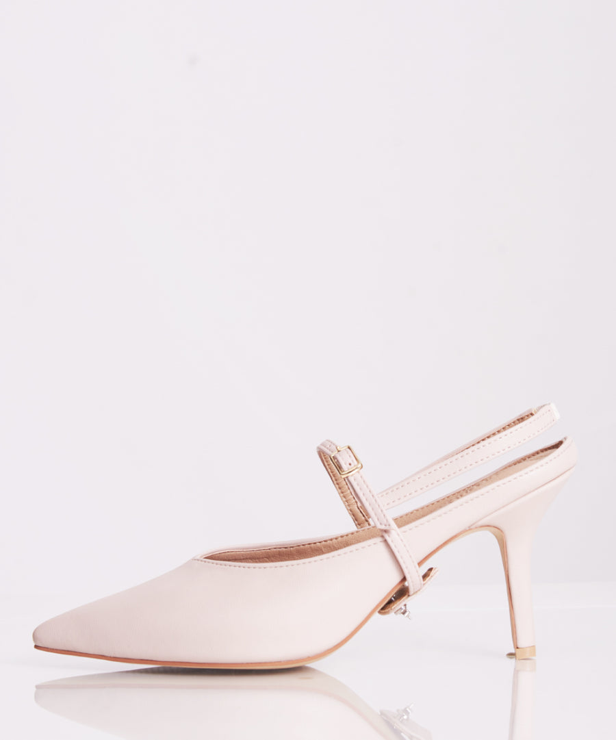 Vivian Pointy Heels- Nude