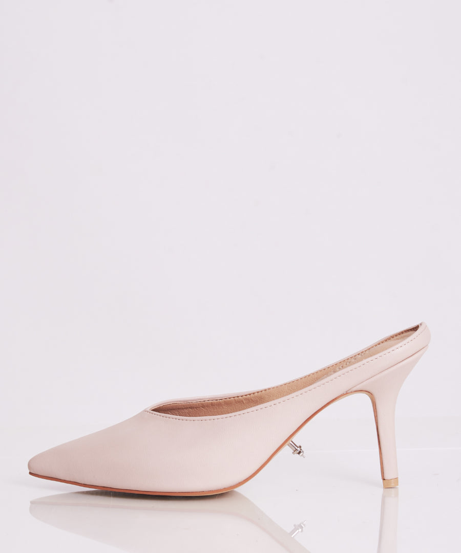 Vivian Pointy Heels- Nude