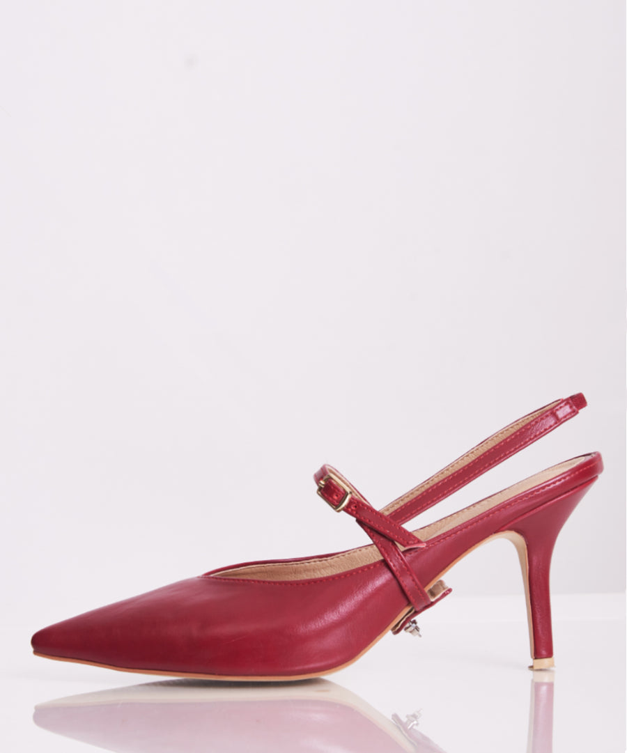 Vivian Pointy Heels- Maroon